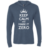 T-Shirts Indigo / X-Small Mark it Zero Triblend Long Sleeve Hoodie Tee