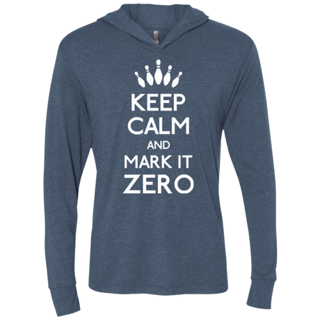 T-Shirts Indigo / X-Small Mark it Zero Triblend Long Sleeve Hoodie Tee