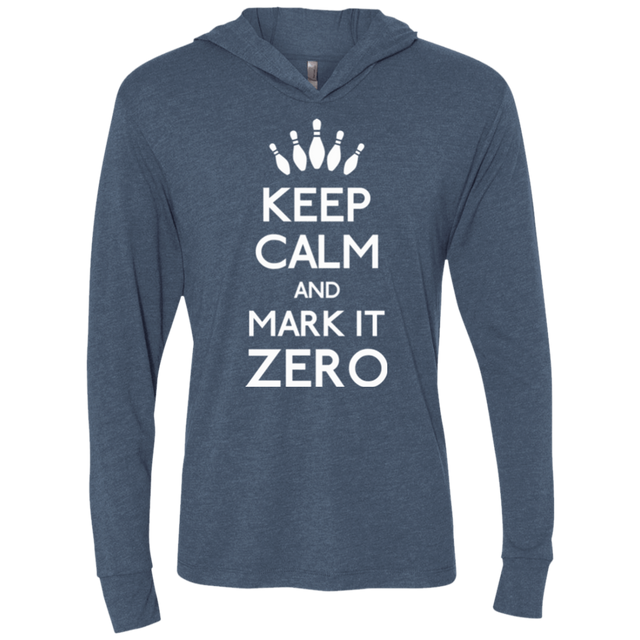 T-Shirts Indigo / X-Small Mark it Zero Triblend Long Sleeve Hoodie Tee