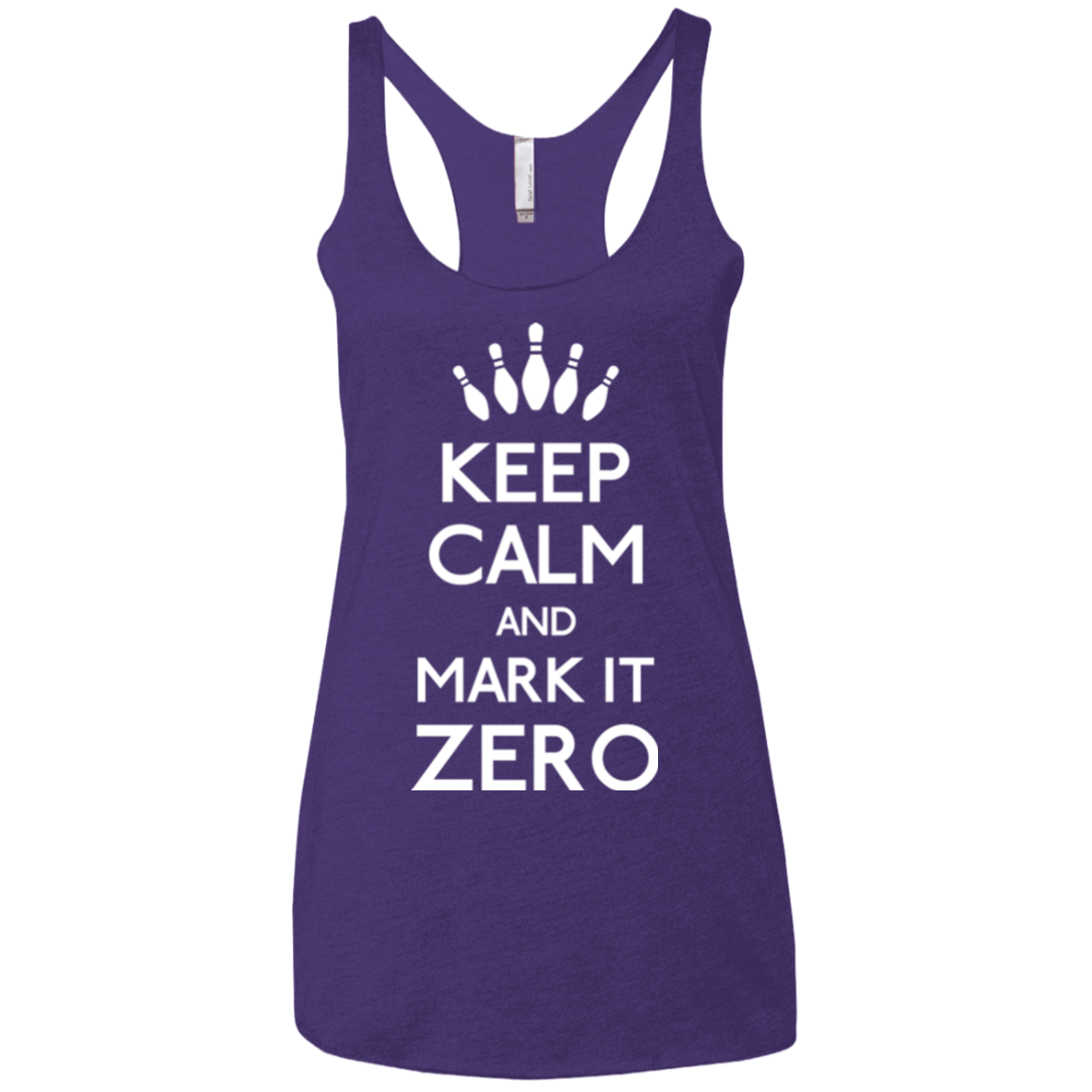 T-Shirts Purple / X-Small Mark it Zero Women's Triblend Racerback Tank