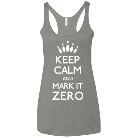 T-Shirts Venetian Grey / X-Small Mark it Zero Women's Triblend Racerback Tank