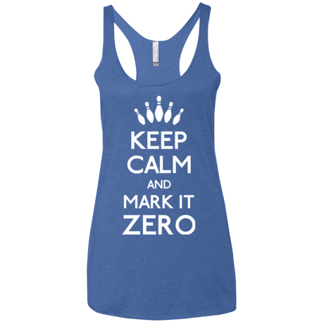 T-Shirts Vintage Royal / X-Small Mark it Zero Women's Triblend Racerback Tank