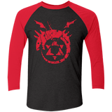 T-Shirts Vintage Black/Vintage Red / X-Small Mark of the Serpent Men's Triblend 3/4 Sleeve