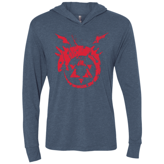 T-Shirts Indigo / X-Small Mark of the Serpent Triblend Long Sleeve Hoodie Tee
