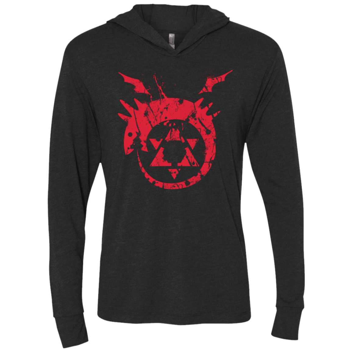 T-Shirts Vintage Black / X-Small Mark of the Serpent Triblend Long Sleeve Hoodie Tee