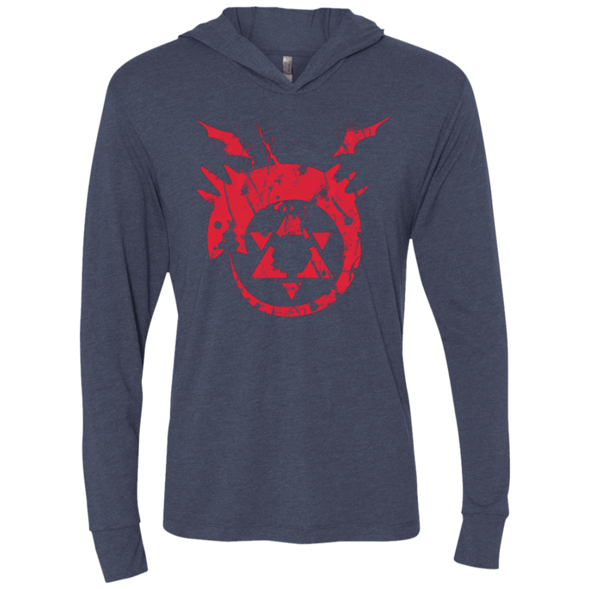 T-Shirts Vintage Navy / X-Small Mark of the Serpent Triblend Long Sleeve Hoodie Tee
