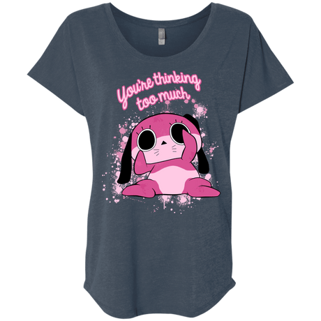 T-Shirts Indigo / X-Small Maromi Triblend Dolman Sleeve