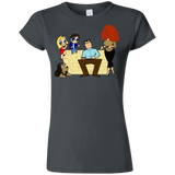 T-Shirts Charcoal / S Married with Puffs Junior Slimmer-Fit T-Shirt