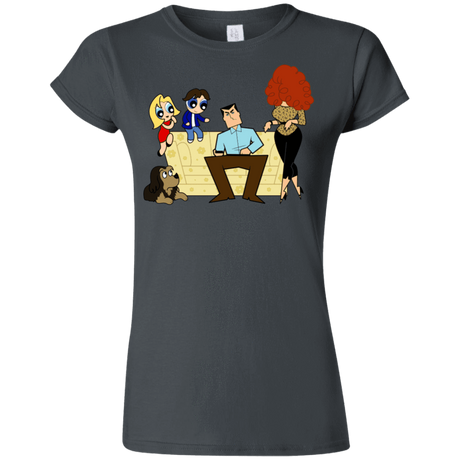 T-Shirts Charcoal / S Married with Puffs Junior Slimmer-Fit T-Shirt