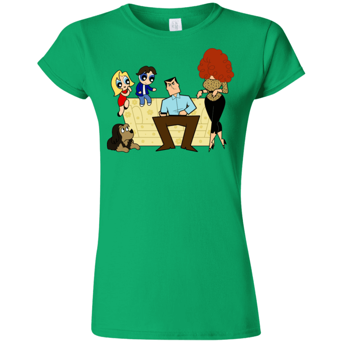 T-Shirts Irish Green / S Married with Puffs Junior Slimmer-Fit T-Shirt