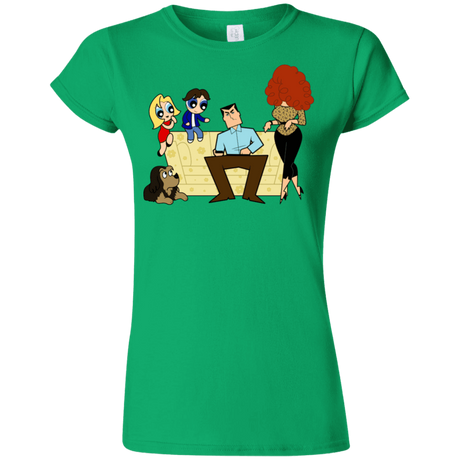 T-Shirts Irish Green / S Married with Puffs Junior Slimmer-Fit T-Shirt