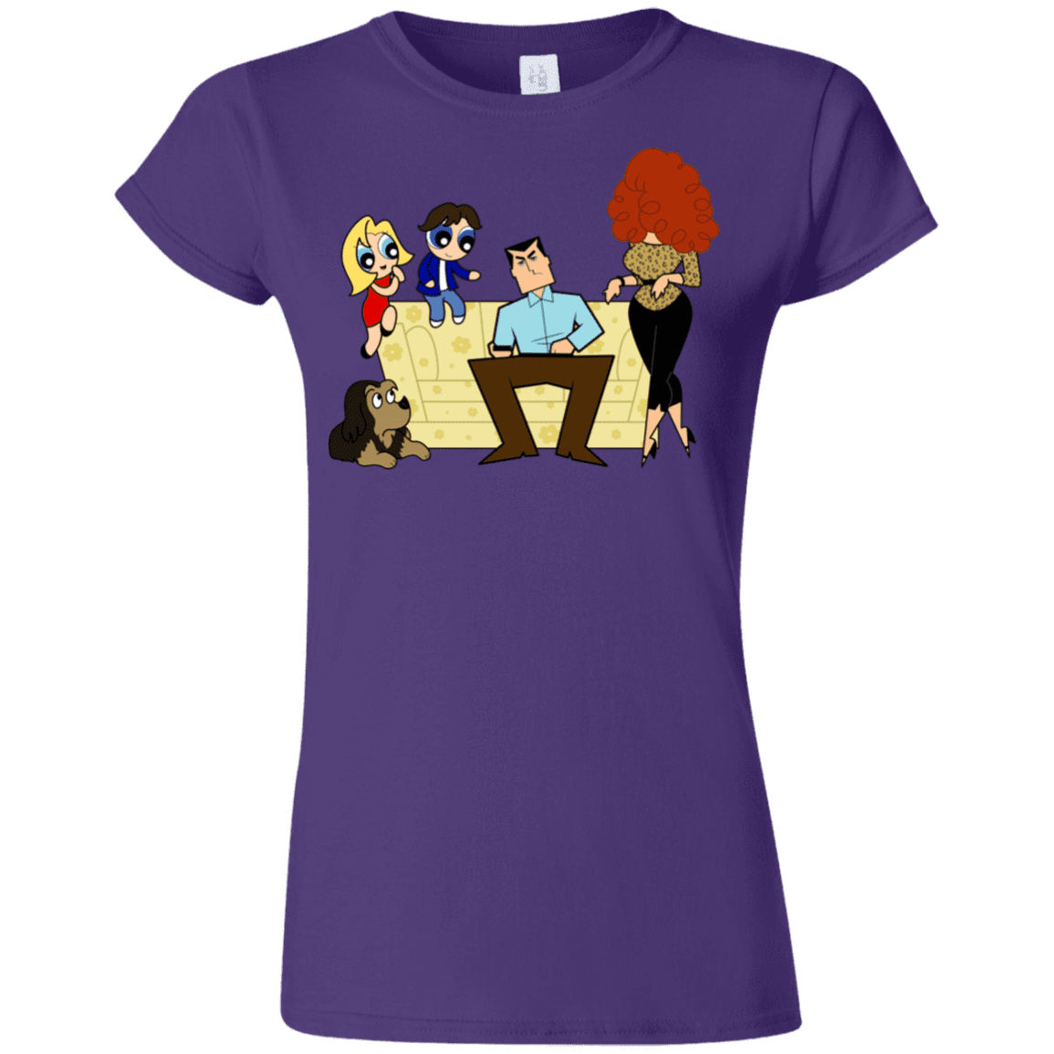 T-Shirts Purple / S Married with Puffs Junior Slimmer-Fit T-Shirt