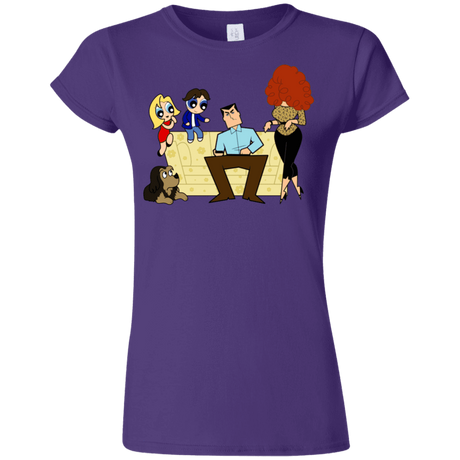 T-Shirts Purple / S Married with Puffs Junior Slimmer-Fit T-Shirt