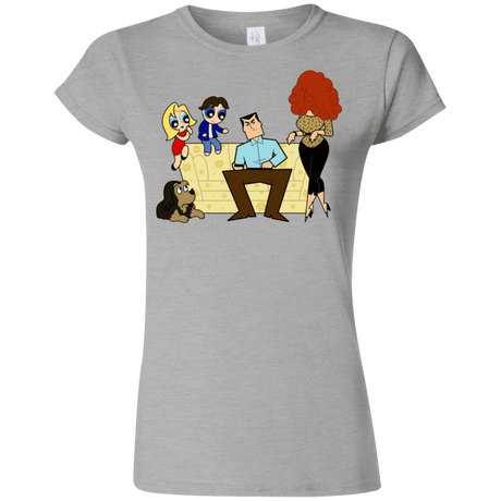 T-Shirts Sport Grey / S Married with Puffs Junior Slimmer-Fit T-Shirt