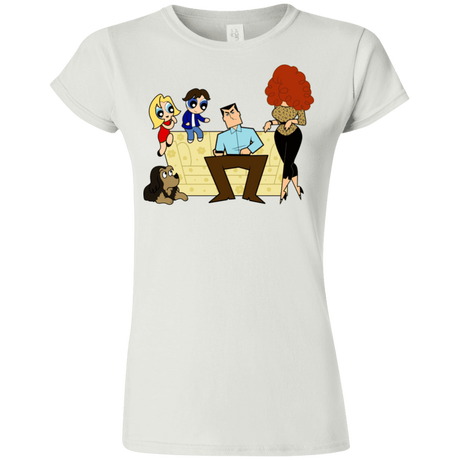 T-Shirts White / S Married with Puffs Junior Slimmer-Fit T-Shirt