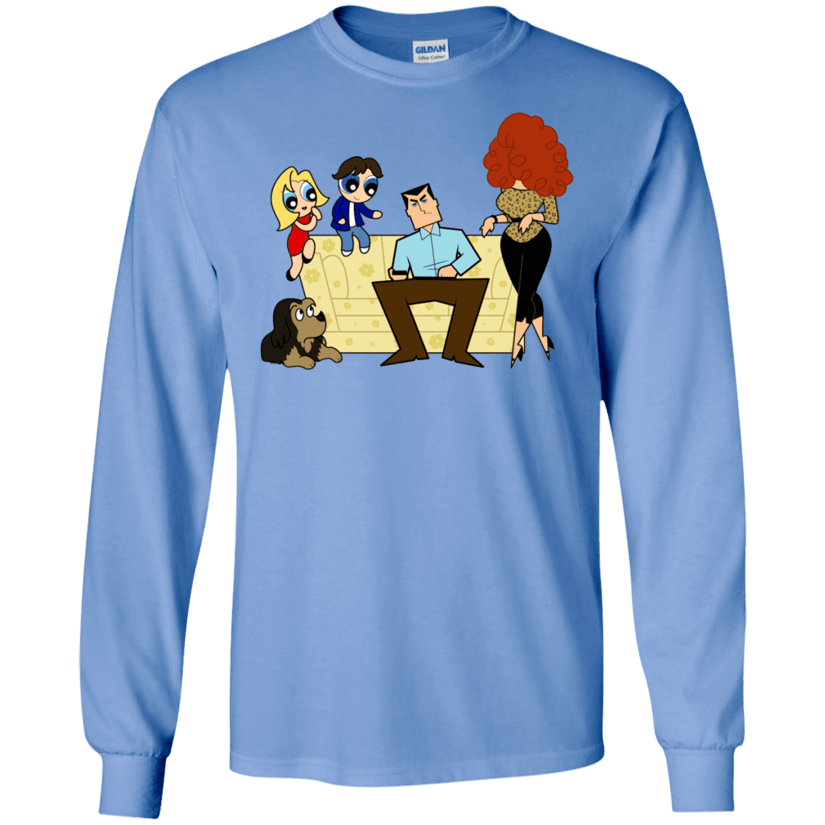 T-Shirts Carolina Blue / S Married with Puffs Men's Long Sleeve T-Shirt