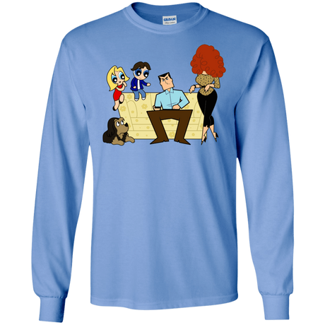 T-Shirts Carolina Blue / S Married with Puffs Men's Long Sleeve T-Shirt