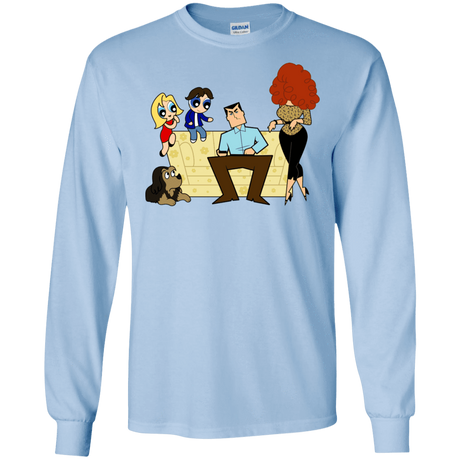 T-Shirts Light Blue / S Married with Puffs Men's Long Sleeve T-Shirt