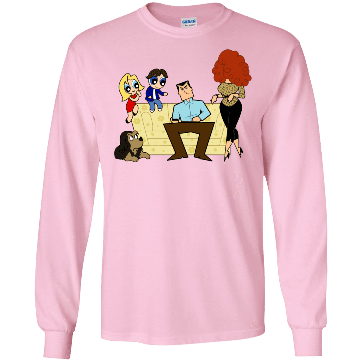 T-Shirts Light Pink / S Married with Puffs Men's Long Sleeve T-Shirt