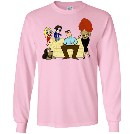 T-Shirts Light Pink / S Married with Puffs Men's Long Sleeve T-Shirt