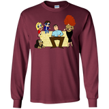 T-Shirts Maroon / S Married with Puffs Men's Long Sleeve T-Shirt