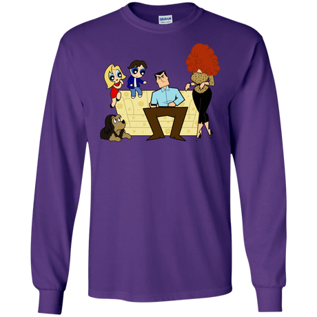 T-Shirts Purple / S Married with Puffs Men's Long Sleeve T-Shirt