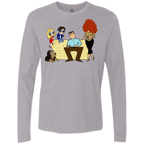 T-Shirts Heather Grey / S Married with Puffs Men's Premium Long Sleeve