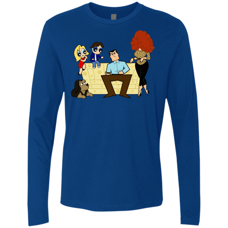 T-Shirts Royal / S Married with Puffs Men's Premium Long Sleeve