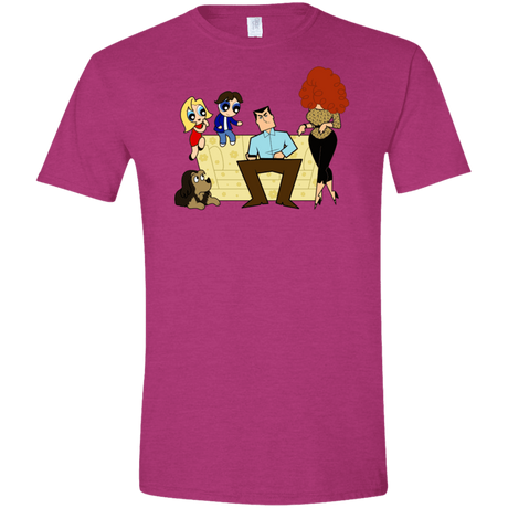 T-Shirts Antique Heliconia / S Married with Puffs Men's Semi-Fitted Softstyle