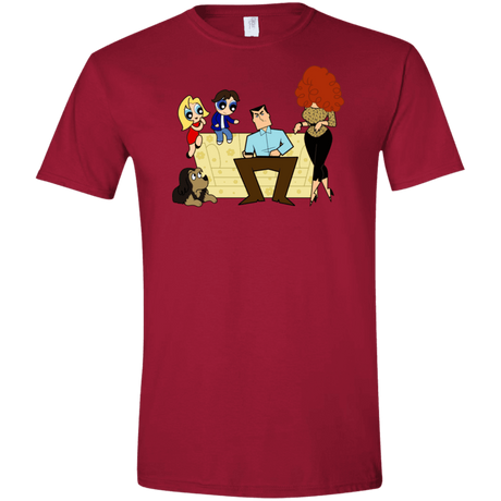 T-Shirts Cardinal Red / S Married with Puffs Men's Semi-Fitted Softstyle