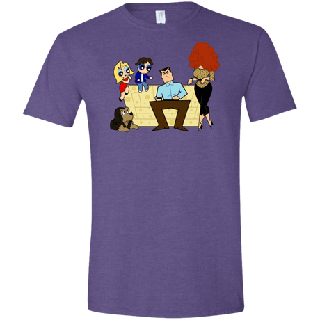 T-Shirts Heather Purple / S Married with Puffs Men's Semi-Fitted Softstyle