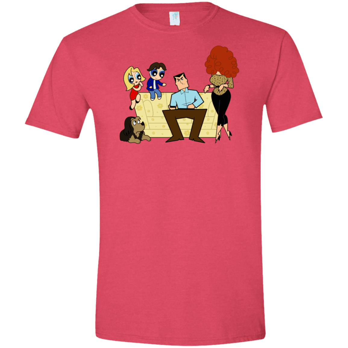 T-Shirts Heather Red / S Married with Puffs Men's Semi-Fitted Softstyle