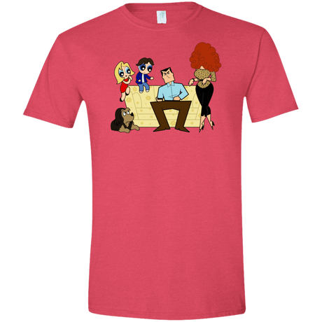 T-Shirts Heather Red / S Married with Puffs Men's Semi-Fitted Softstyle