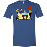T-Shirts Heather Royal / X-Small Married with Puffs Men's Semi-Fitted Softstyle