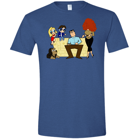 T-Shirts Heather Royal / X-Small Married with Puffs Men's Semi-Fitted Softstyle