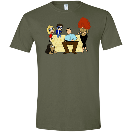 T-Shirts Military Green / S Married with Puffs Men's Semi-Fitted Softstyle