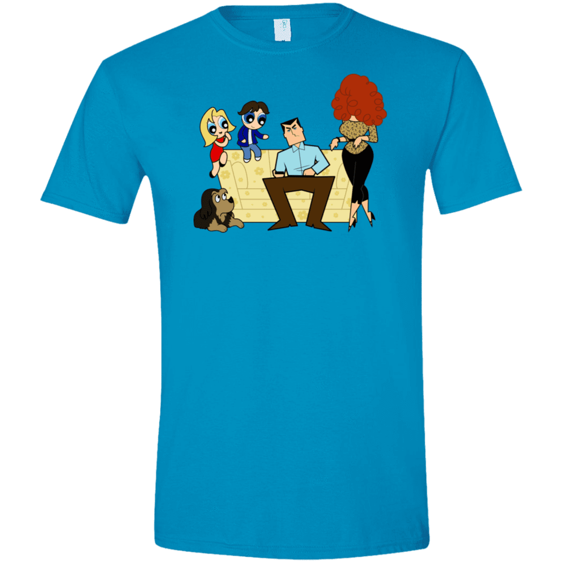 T-Shirts Sapphire / S Married with Puffs Men's Semi-Fitted Softstyle