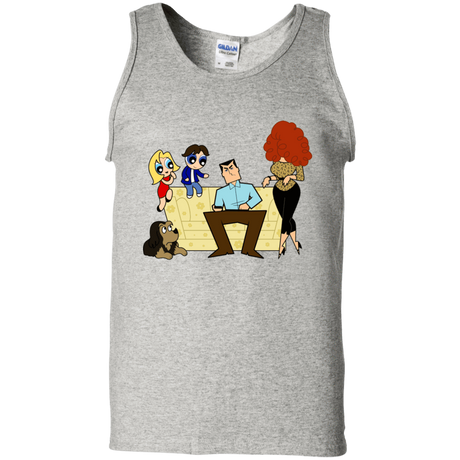 T-Shirts Ash / S Married with Puffs Men's Tank Top