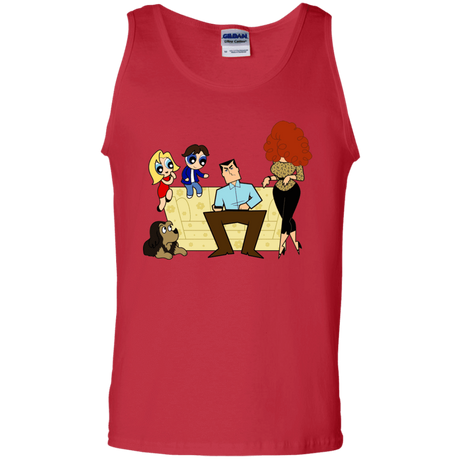 T-Shirts Red / S Married with Puffs Men's Tank Top