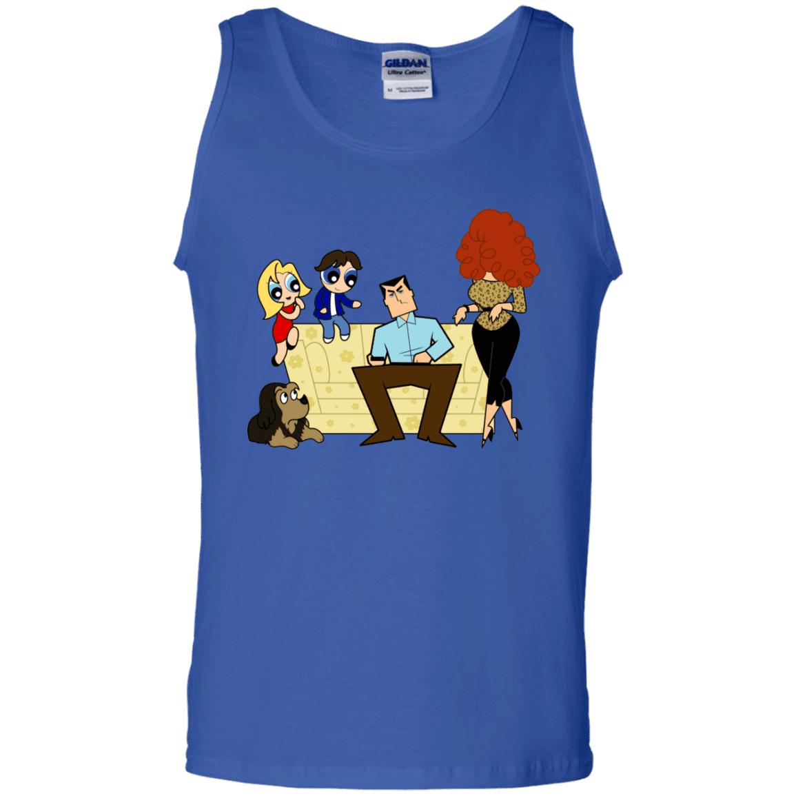 T-Shirts Royal / S Married with Puffs Men's Tank Top