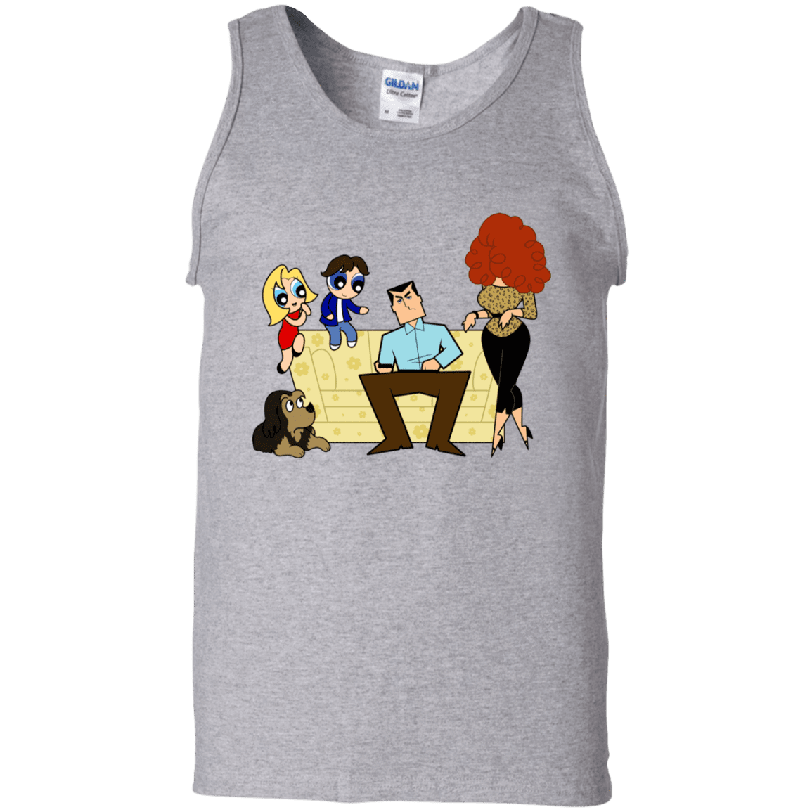 T-Shirts Sport Grey / S Married with Puffs Men's Tank Top