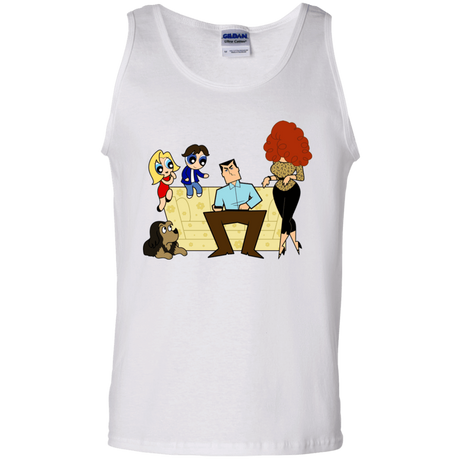 T-Shirts White / S Married with Puffs Men's Tank Top
