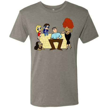 T-Shirts Venetian Grey / S Married with Puffs Men's Triblend T-Shirt