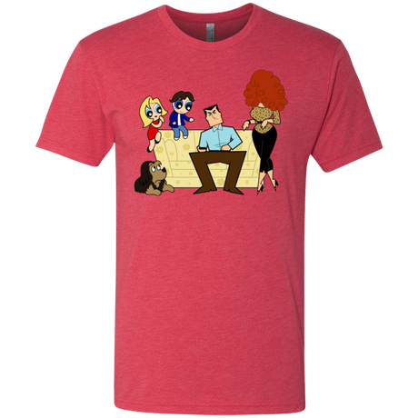 T-Shirts Vintage Red / S Married with Puffs Men's Triblend T-Shirt