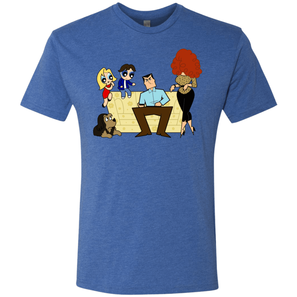 T-Shirts Vintage Royal / S Married with Puffs Men's Triblend T-Shirt