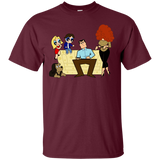 T-Shirts Maroon / S Married with Puffs T-Shirt