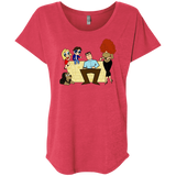 T-Shirts Vintage Red / X-Small Married with Puffs Triblend Dolman Sleeve