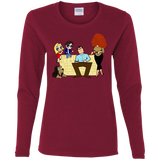 T-Shirts Cardinal / S Married with Puffs Women's Long Sleeve T-Shirt