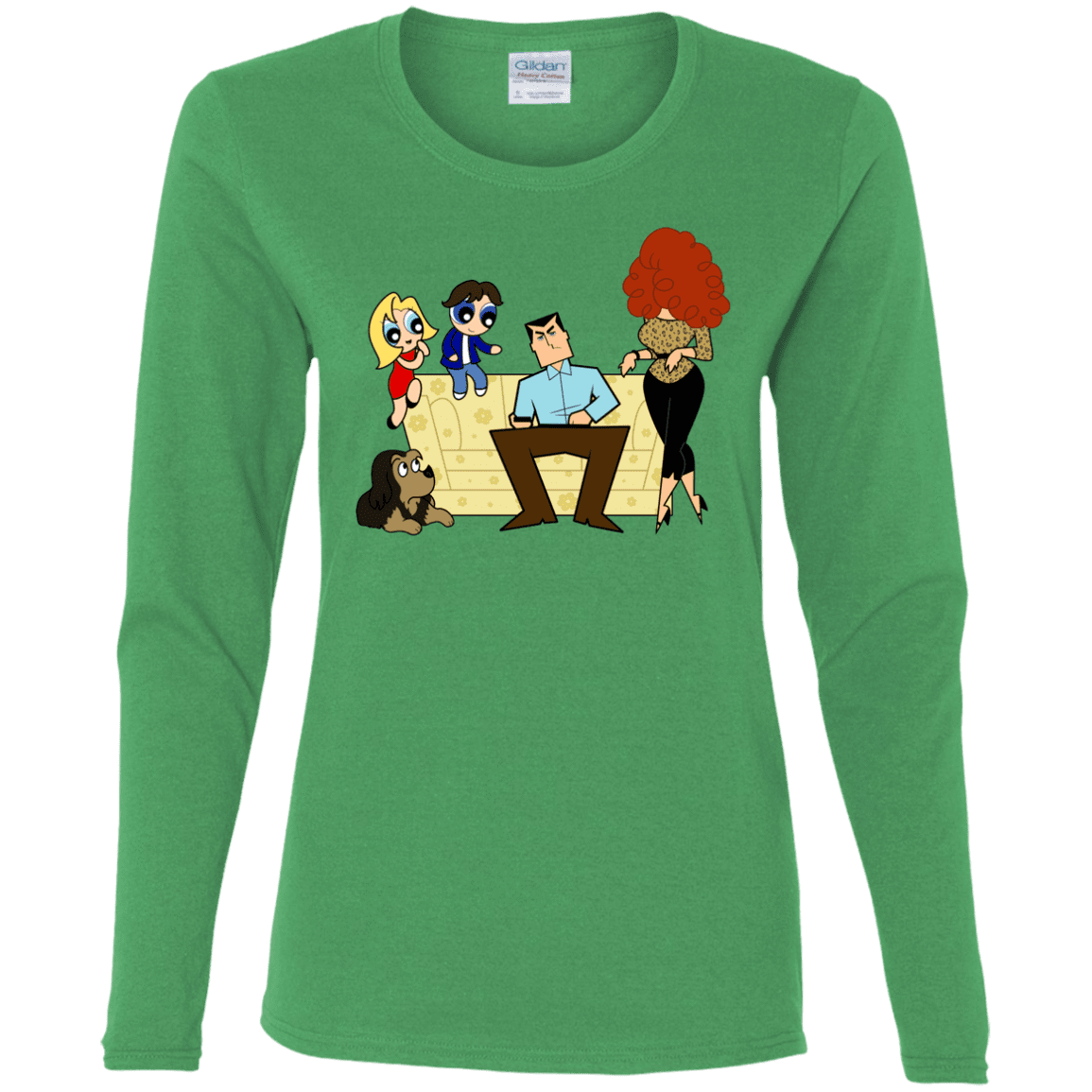 T-Shirts Irish Green / S Married with Puffs Women's Long Sleeve T-Shirt