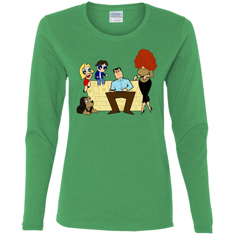 T-Shirts Irish Green / S Married with Puffs Women's Long Sleeve T-Shirt